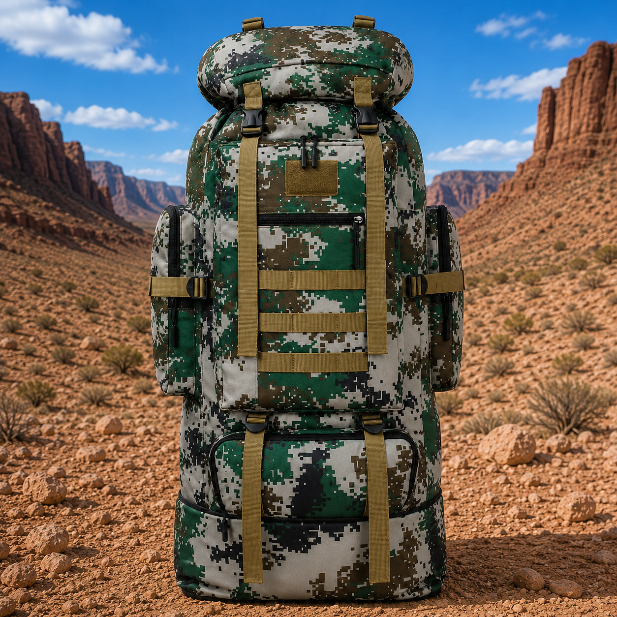 Hiking Backpack 100L Camo