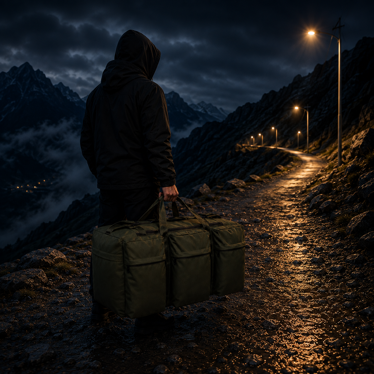 Hiking Backpack 90L Camo
