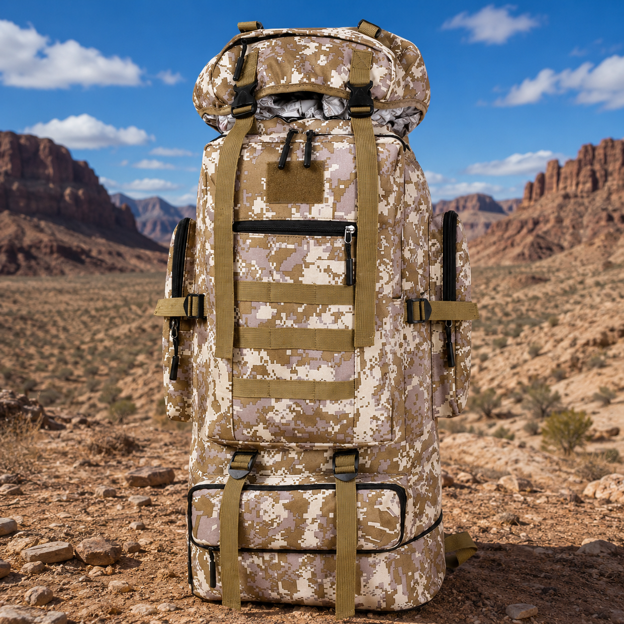 Hiking Backpack 100L Camo