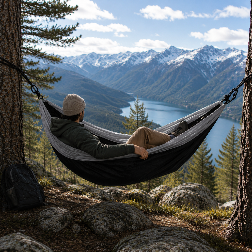 Outdoor Double Hammock 210T