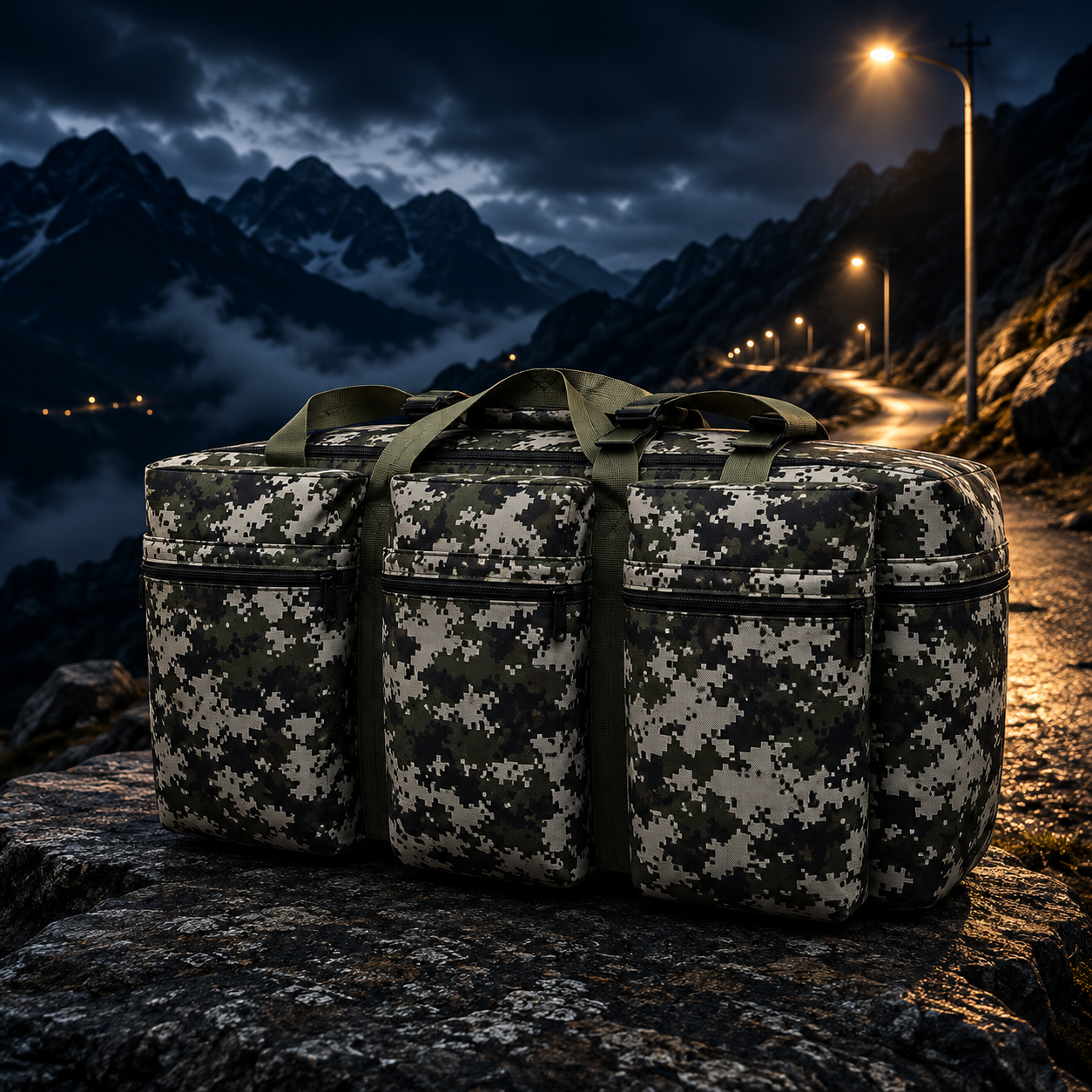 Hiking Backpack 90L Camo