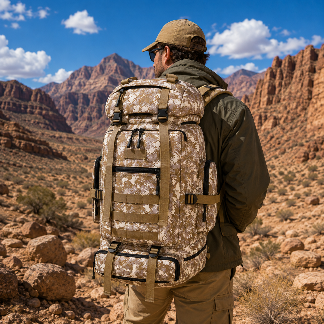 Hiking Backpack 100L Camo