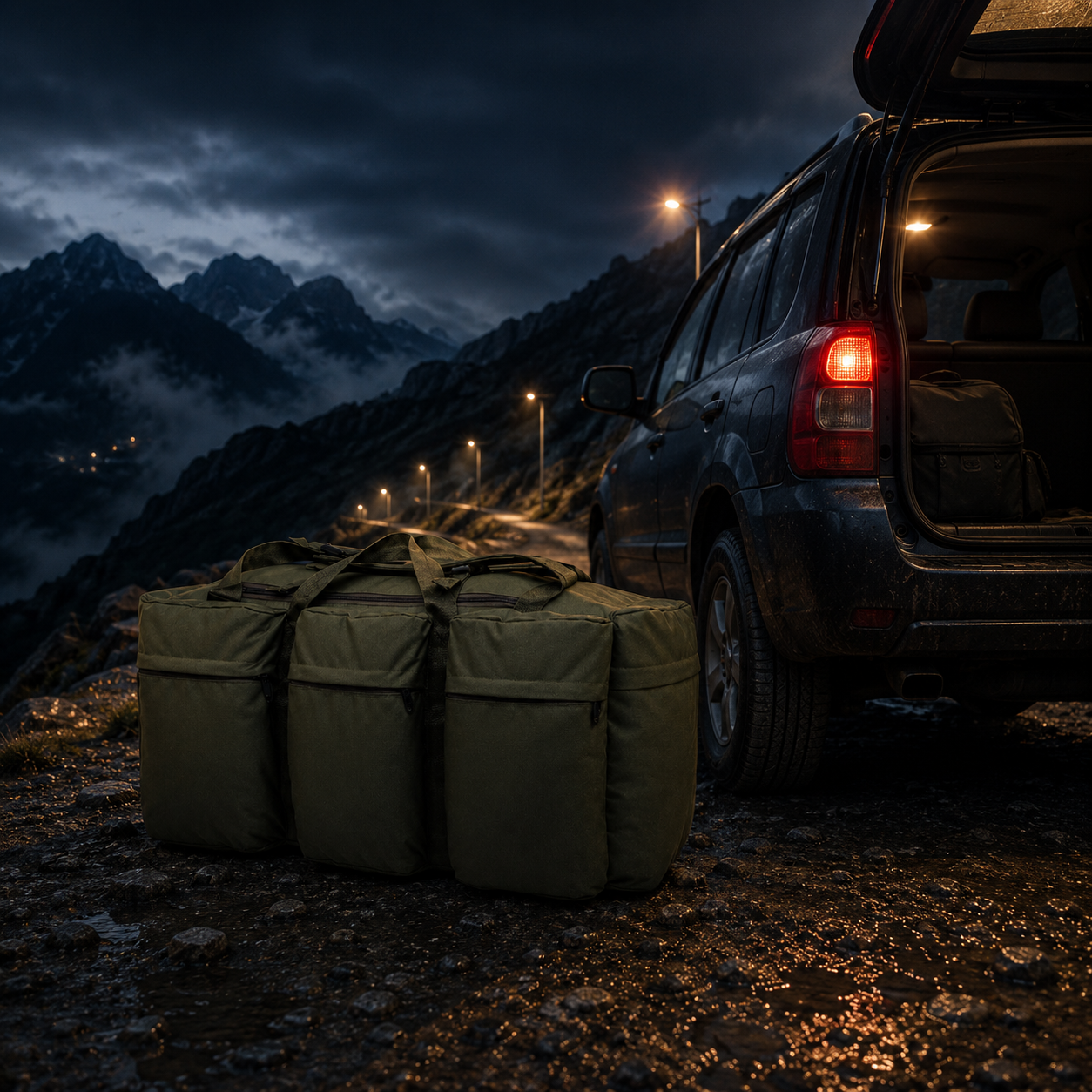Hiking Backpack 90L Camo