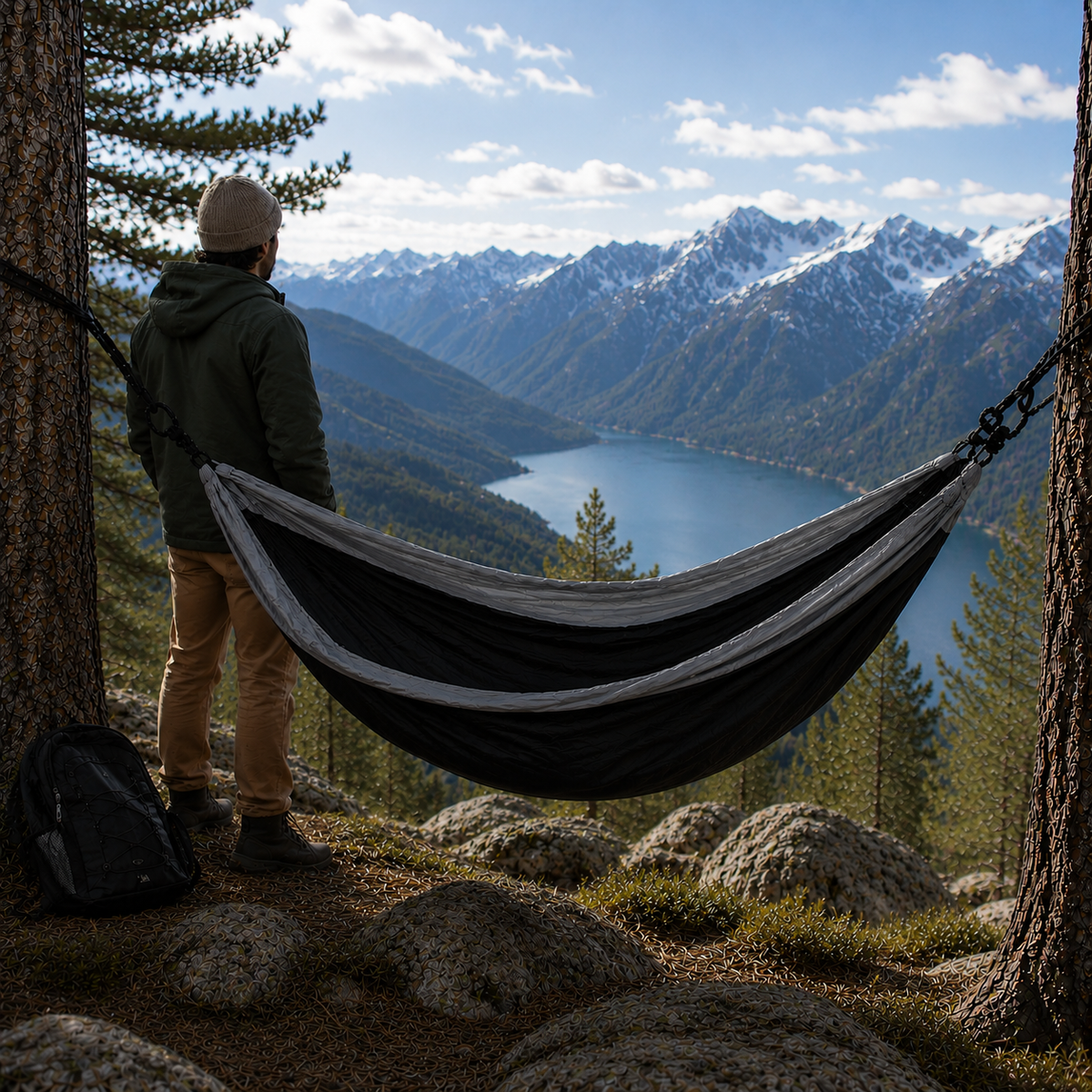 Outdoor Double Hammock 210T