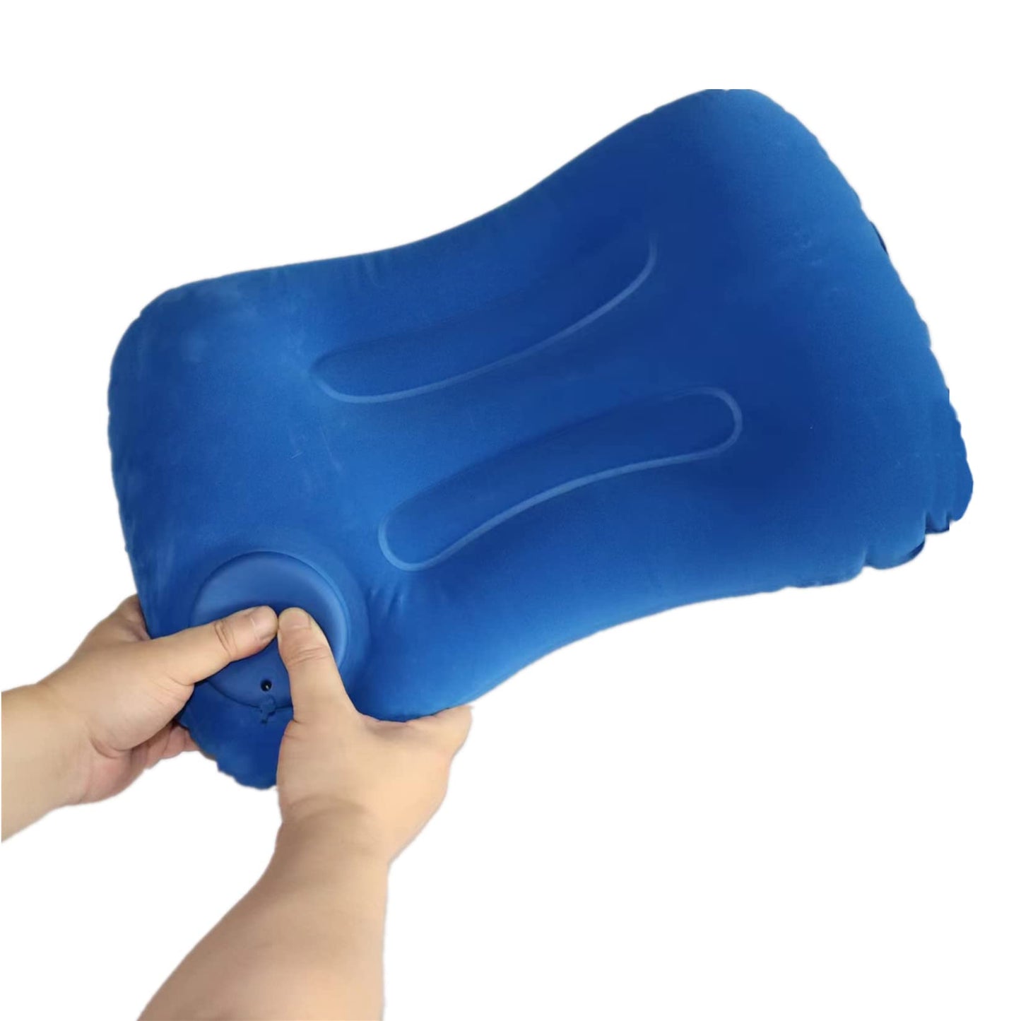 PGAKLTG Compression Inflatable Camping Pillow 19.2 "L Camping Inflatable Pillow Camping Sleeping Inflatable Pillow (Blue)