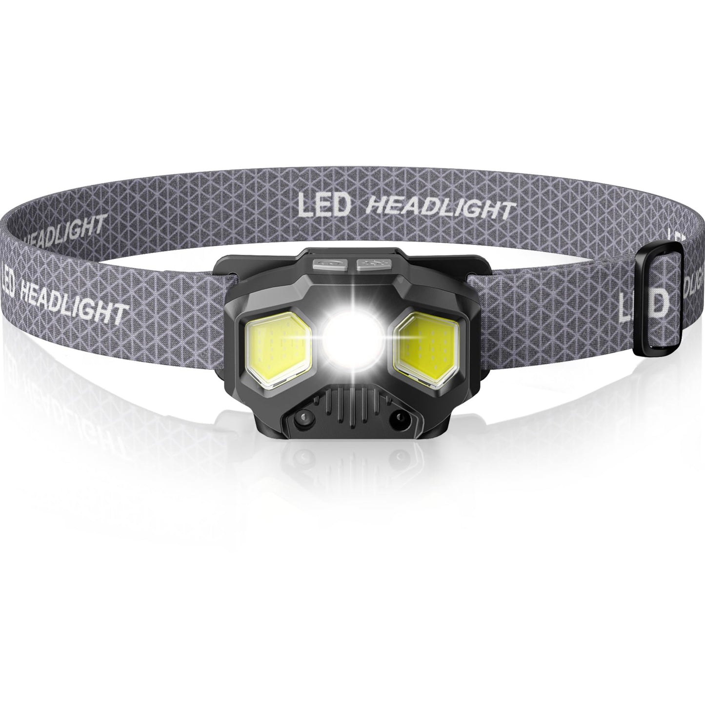 HOKOILN Rechargeable Headlamp 1400 Lumens LED Headlamp with Red/Green/White 14 Modes Ultra-Bright Headlamp Rechargeable Motion Sensor Headlamp with Memory Function